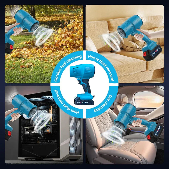 Универсален Мощен Пистолет - Духалка 36V с две батерии за Листа, Кола, Барбекю и др.