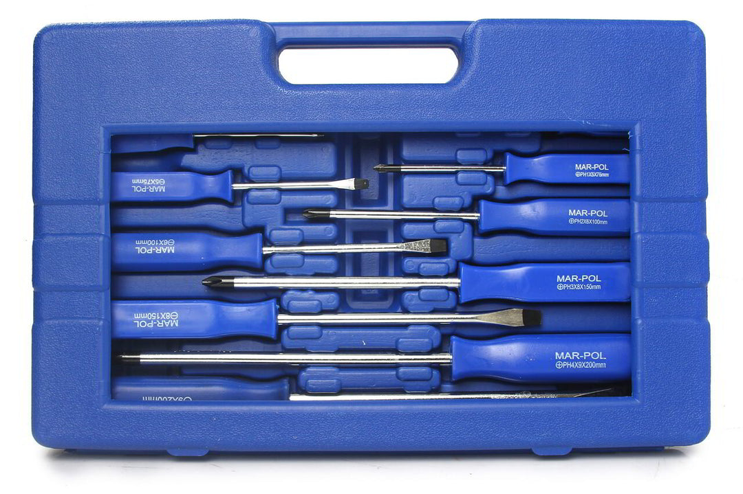 КОМПЛЕКТ УДАРНИ ОТВЕРТКИ 12 ЧАСТИ MAR POL – ПРОФЕСИОНАЛНИ